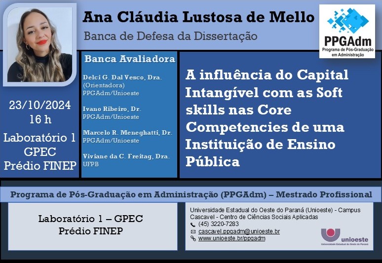 Banca de Defesa da Dissertação